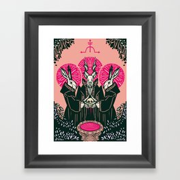 Bloodletting ritual Framed Art Print