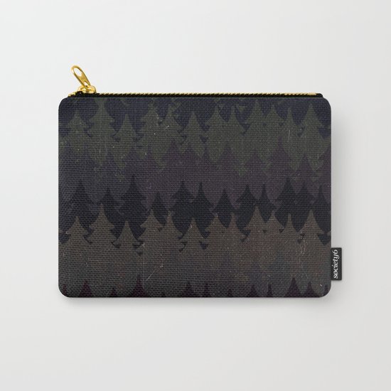 The secret forest at night - Abstract dark tree pattern Carry-All Pouch