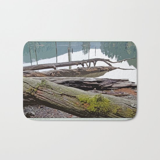 FALLEN TREES ALONG MOUNTAIN LAKE TRAIL Bath Mat