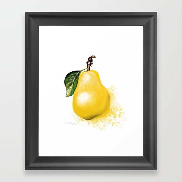 Pear Framed Art Print