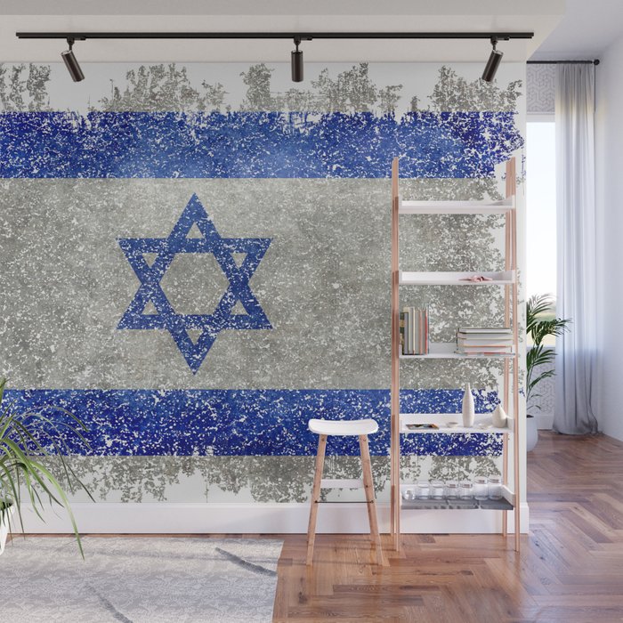 Israeli flag of Israel in MegaTex Wall Mural
