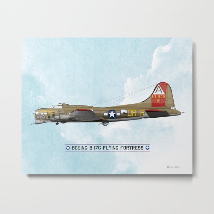 Boeing B-17 Flying Fortress - WW2 Metal Print