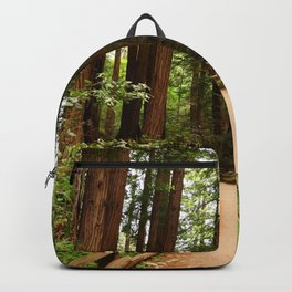 Walking Through The Muir Woods Backpack | California, Digital, Christianeschulze, Artwallart, Photo, Muirwoods, Walkway, Gianttreestree, Sequoias, Woodsforest 