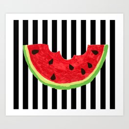 Cool Watermelon Art Print