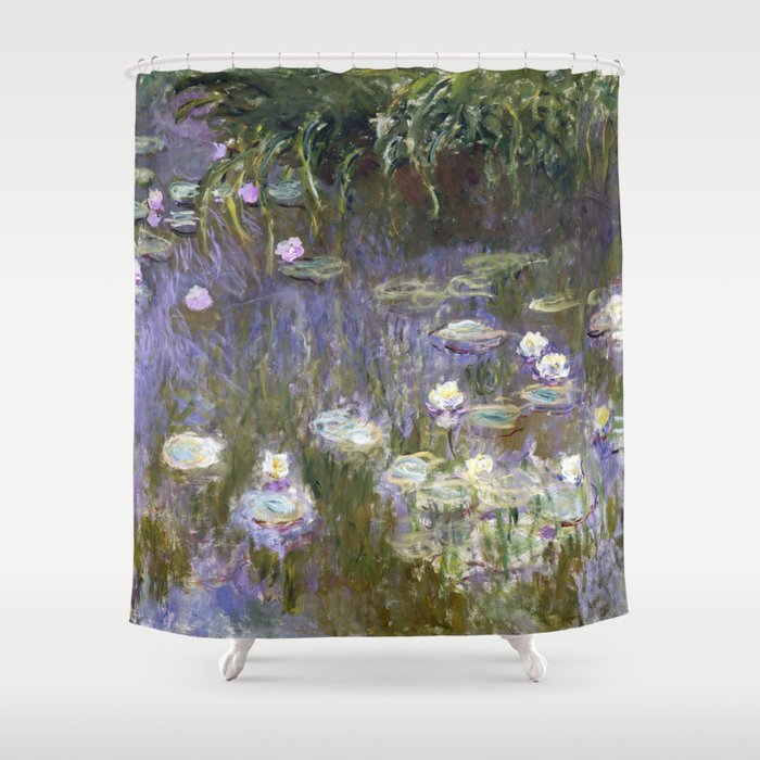 Water Lilies 1922 by Claude Monet Shower Curtain