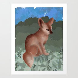 Fennecs, foxes but better Art Print