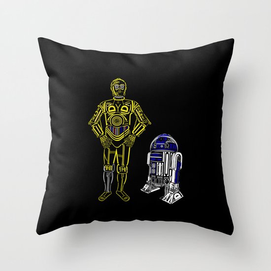 C3TYPO and R2TYPO Throw Pillow