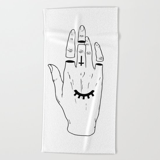 Occult Hand Beach Towel