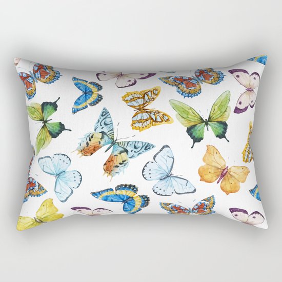 Butterfly Pattern 02 Rectangular Pillow