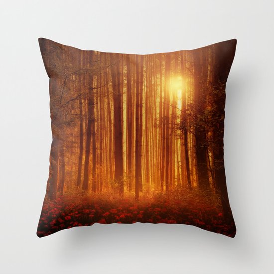 Red Roses poetry Throw Pillow