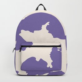 Retro Purple Cowhide Spots Backpack