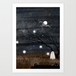 Walter and the willow wisps Art Print