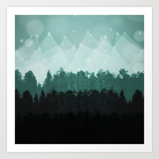 Forest Layers Art Print