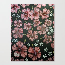 Hibiscus Flowers Canvas Print