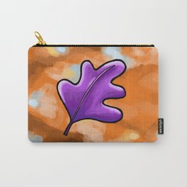 Purple Oak Leaf Carry-All Pouch