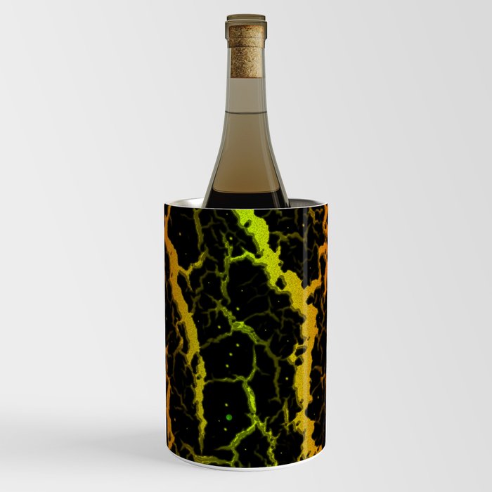 Cracked Space Lava - Red/Lime Wine Chiller