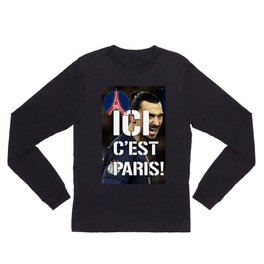 Ici c'est Paris! colors urban fashion culture Jacob's 1968 Paris Agency for Zlatan psg supporters Long Sleeve T Shirt | Graphic Design, Painting, Illustration, Pop Surrealism 