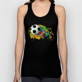 Football soccer sports colorful graphic design Tank Top | Football, Pattern, Sport, Soccerball, Painting, Extremesport, Graphicdesign, Motion, Watercolor, Energy 