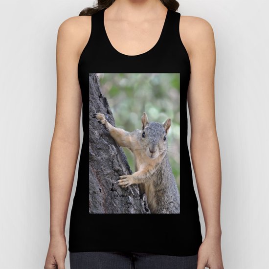 The Who You Lookin At Squirrel Unisex Tank Top