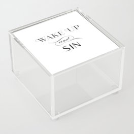 WAKE UP & SIN Acrylic Box