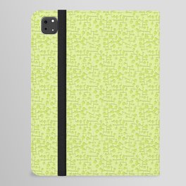 child pattern-pantone color-solid color-light green iPad Folio Case