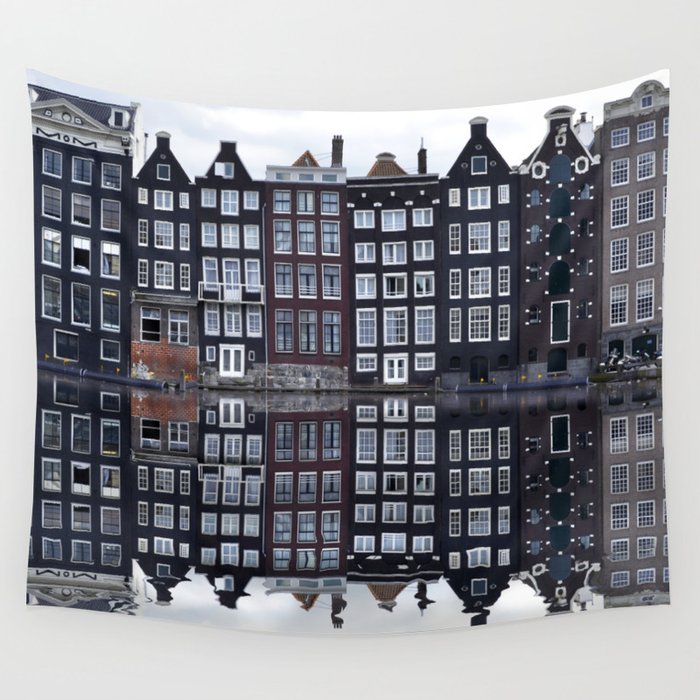 Amsterdam houses 1. Wall Tapestry