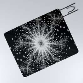 Electric Snowflake Picnic Blanket