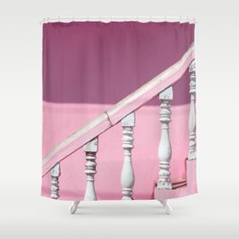 Pink Stairway Shower Curtain