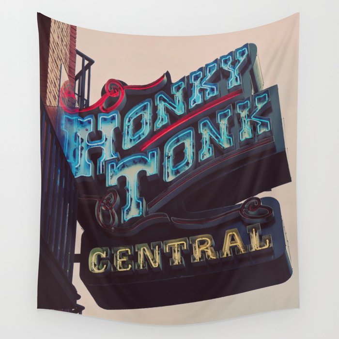 Nashville Photography | Country Music | Honky Tonk  Wall Tapestry