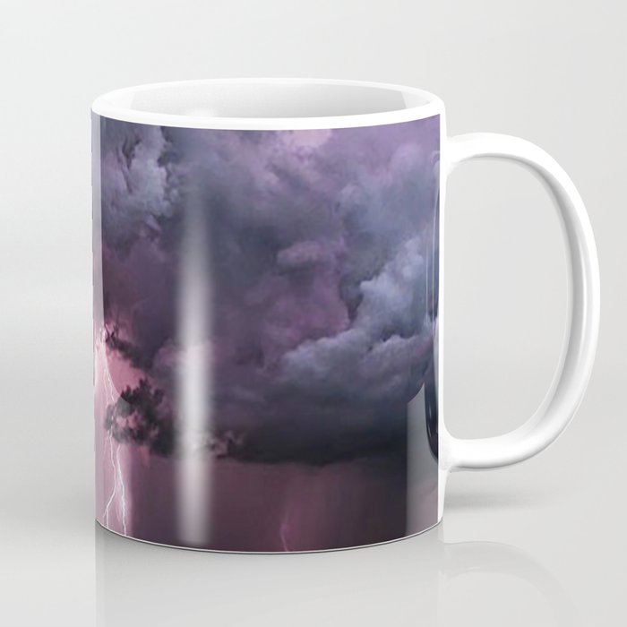 Lightening Strike in Purple Storm Coffee Mug