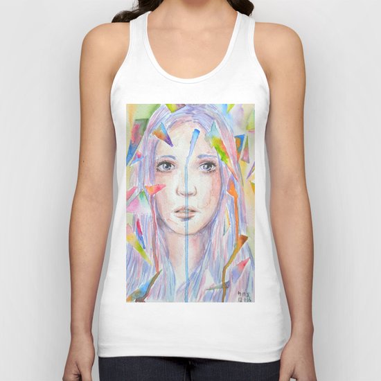 Rainbow eyes Unisex Tank Top