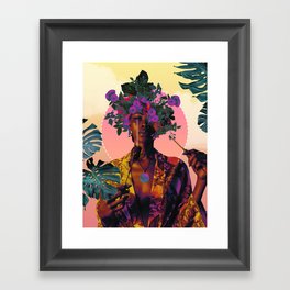 Flower Goddess Framed Art Print