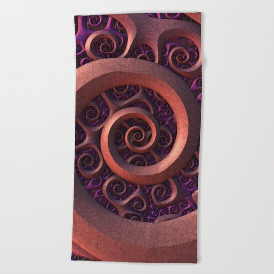 Spiral Mania Beach Towel