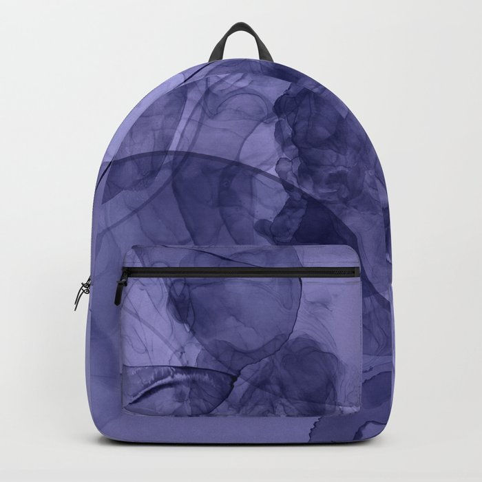 Very Peri Abstract Ink Art Backpack