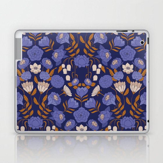 Mystery Blooms {Periwinkle} Laptop & iPad Skin
