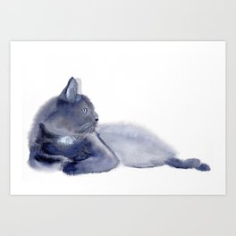Cat Watercolor Art Prints For Any Decor Style Society6