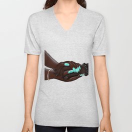 Touch: The Laying on of Hands V Neck T Shirt