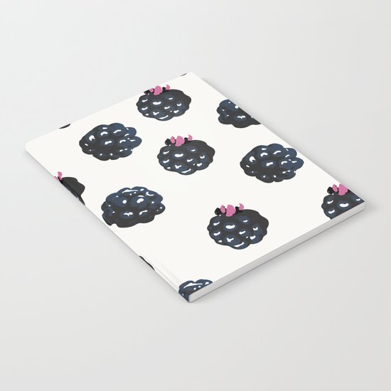 Blackberries pattern Notebook