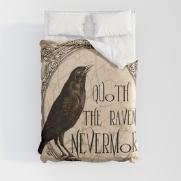 Quoth the Raven Nevermore Duvet Cover