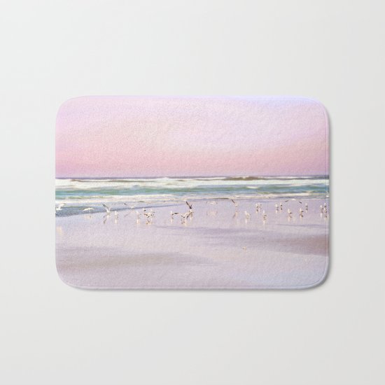 pastel beach Bath Mat
