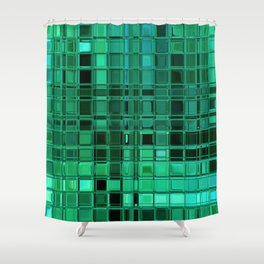 Envy Mosaic Glass Tile Art Shower Curtain