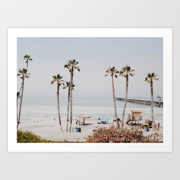 palm trees x / california Art Print