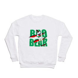Boo Bear Cute Teddy Bear Polar Bear Halloween Couples Dark Crewneck Sweatshirt | Clown, Funny, Allhallows, Sarcastic, Graphicdesign, Zombie, Festival, Naughty, Octoberbirthday, Pun 