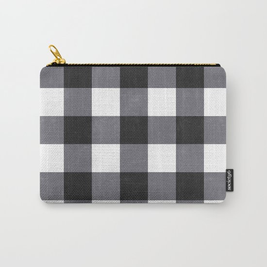 Gingham Dark Style Carry-All Pouch