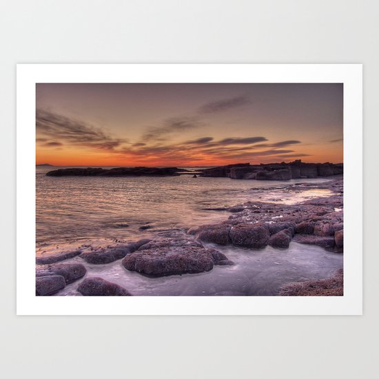 Sunset at Troon Art Print