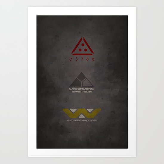 Aliens, Predator, & Terminator Art Print