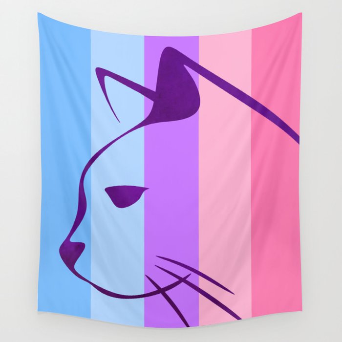 Catgender Flag Wall Tapestry by coco pipes design lab Society6