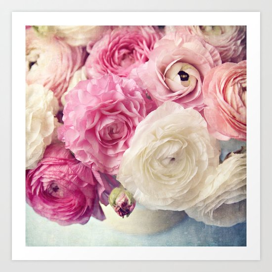 shades of pink Art Print