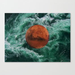 Mars has water Canvas Print