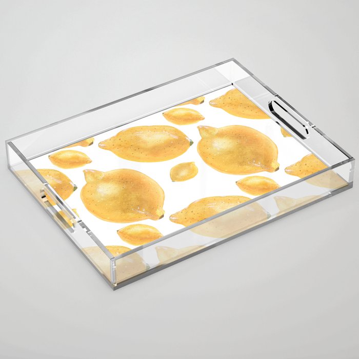 Lemon Pattern Acrylic Tray